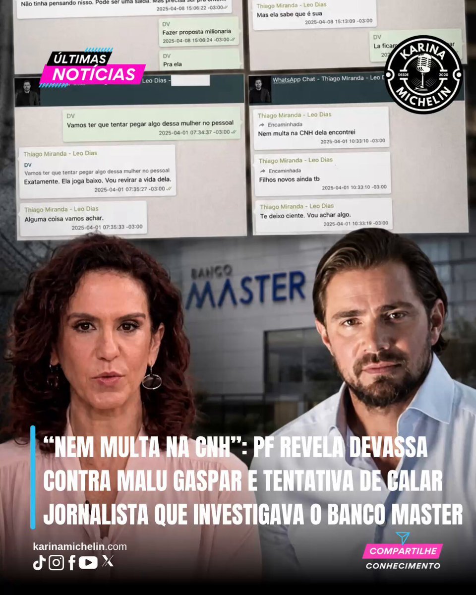 mensagens Malu Gaspar
